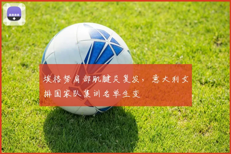 埃格努肩部肌腱炎复发，意大利女排国家队集训名单生变
